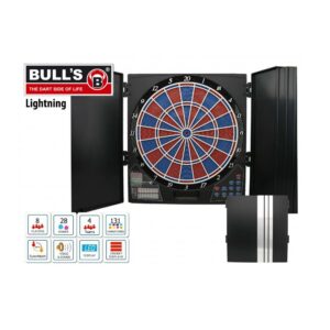 Elektronska pikado tabla sa ormarom Bull's Lightninig RB,glas: Russ Bray "The Voice"