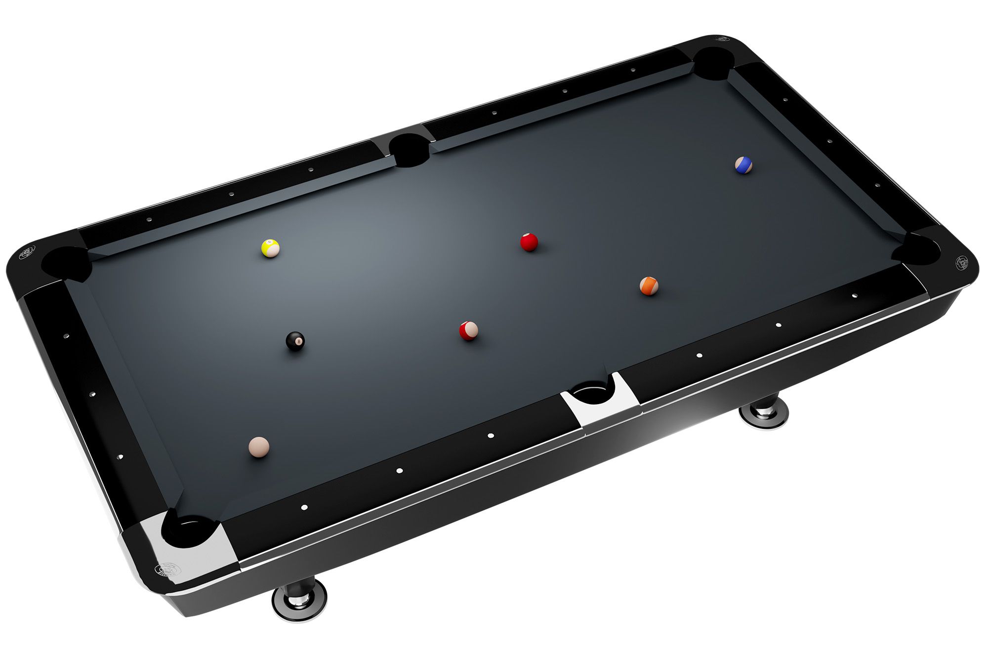 Turnirski bilijar sto Dynamic II 9ft, crni - Slika 3
