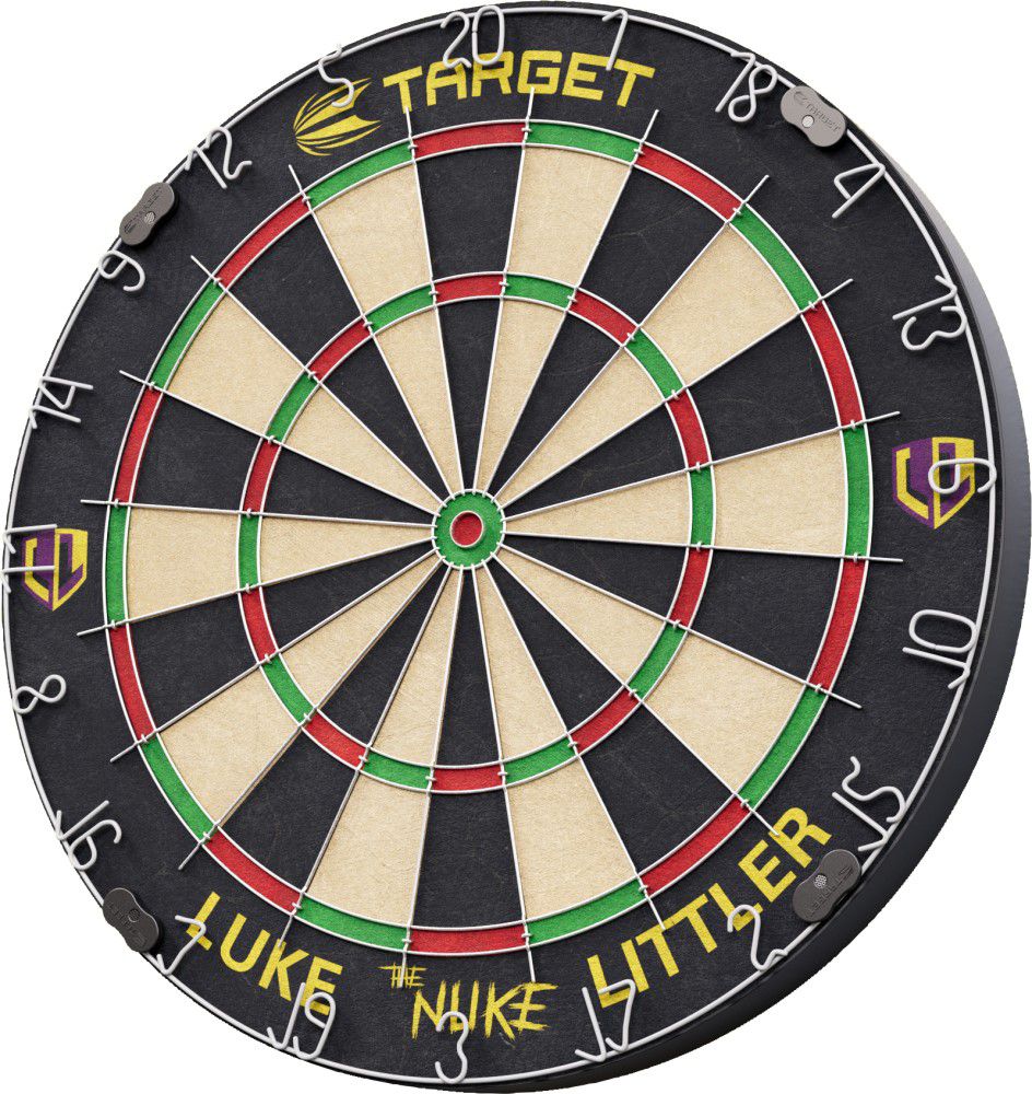 Pikado set Target Target Luke Littler - The Nuke, tabla, 2 seta strelica i linija za gađanje - Slika 2