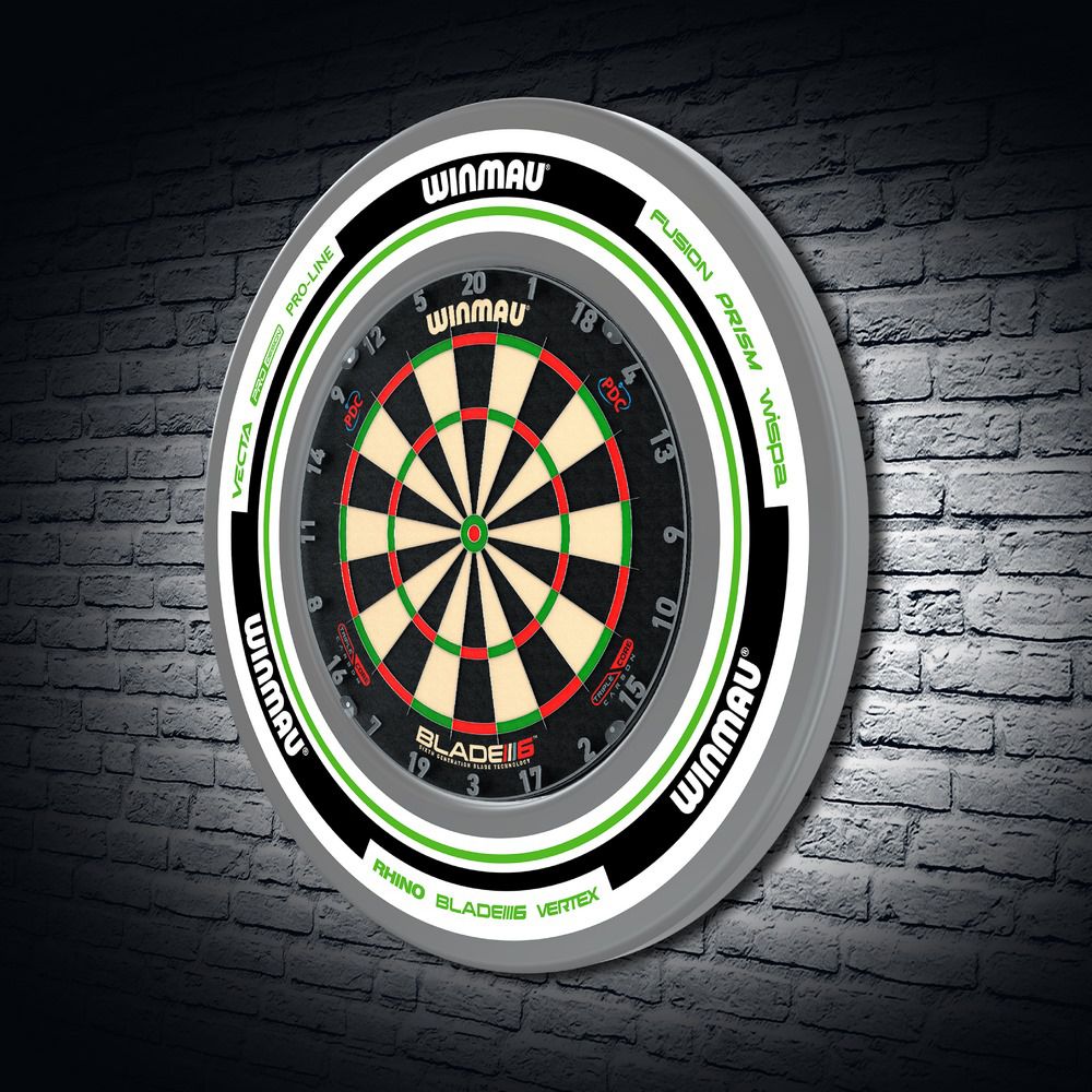 Okvir za pikado tablu Winmau Advance, belo-zeleni - Slika 2