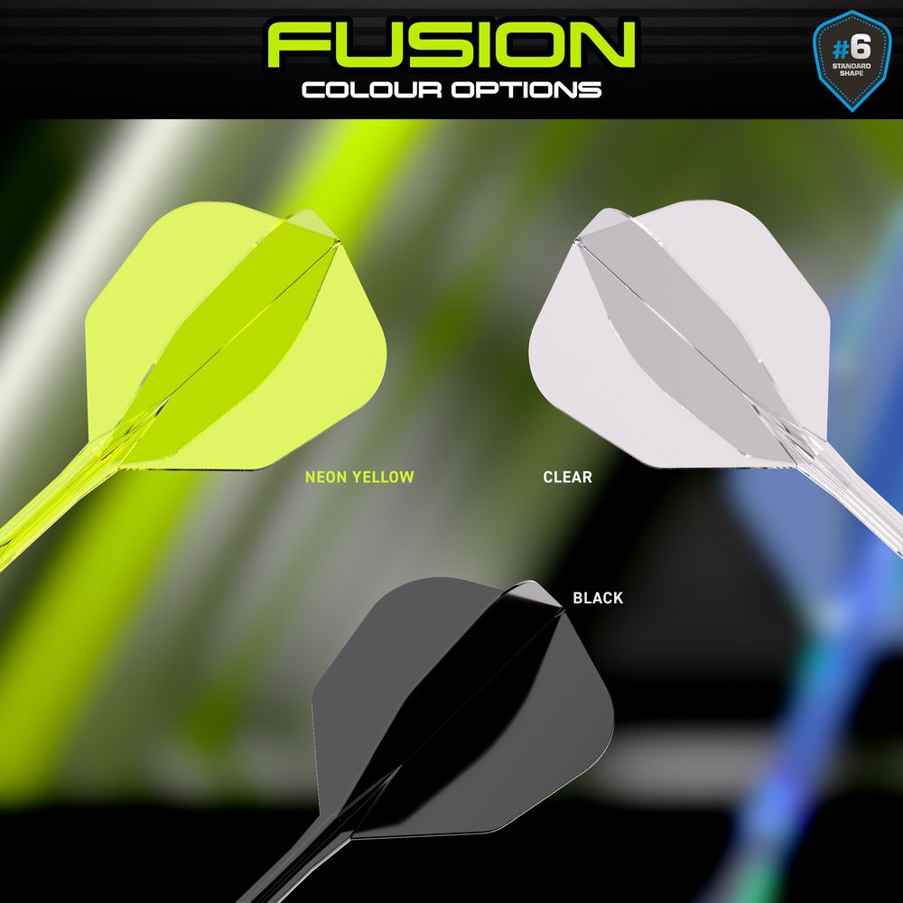 Integrisana pera i tela Winmau Fusion crna, standard No6 pera i intermediate tela - Slika 5