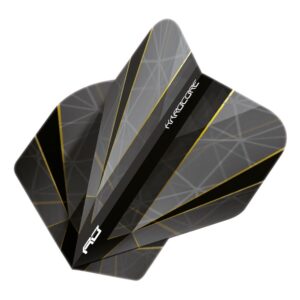 Pera za strelice Red Dragon Hardcore Premium Seren Onyx No2, crno,siva