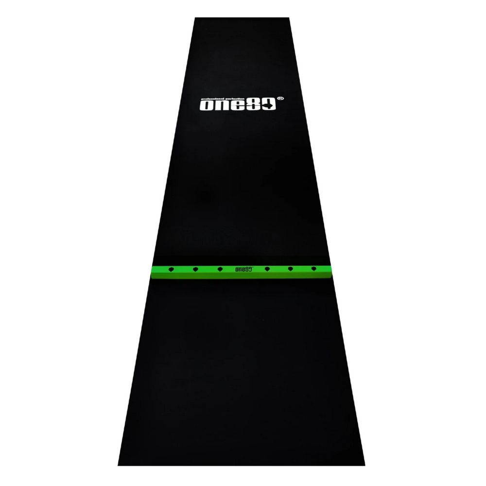 ONE80 Gumeni podmetač sa drvenom linijom za bacanje 62cm,crno-zeleni