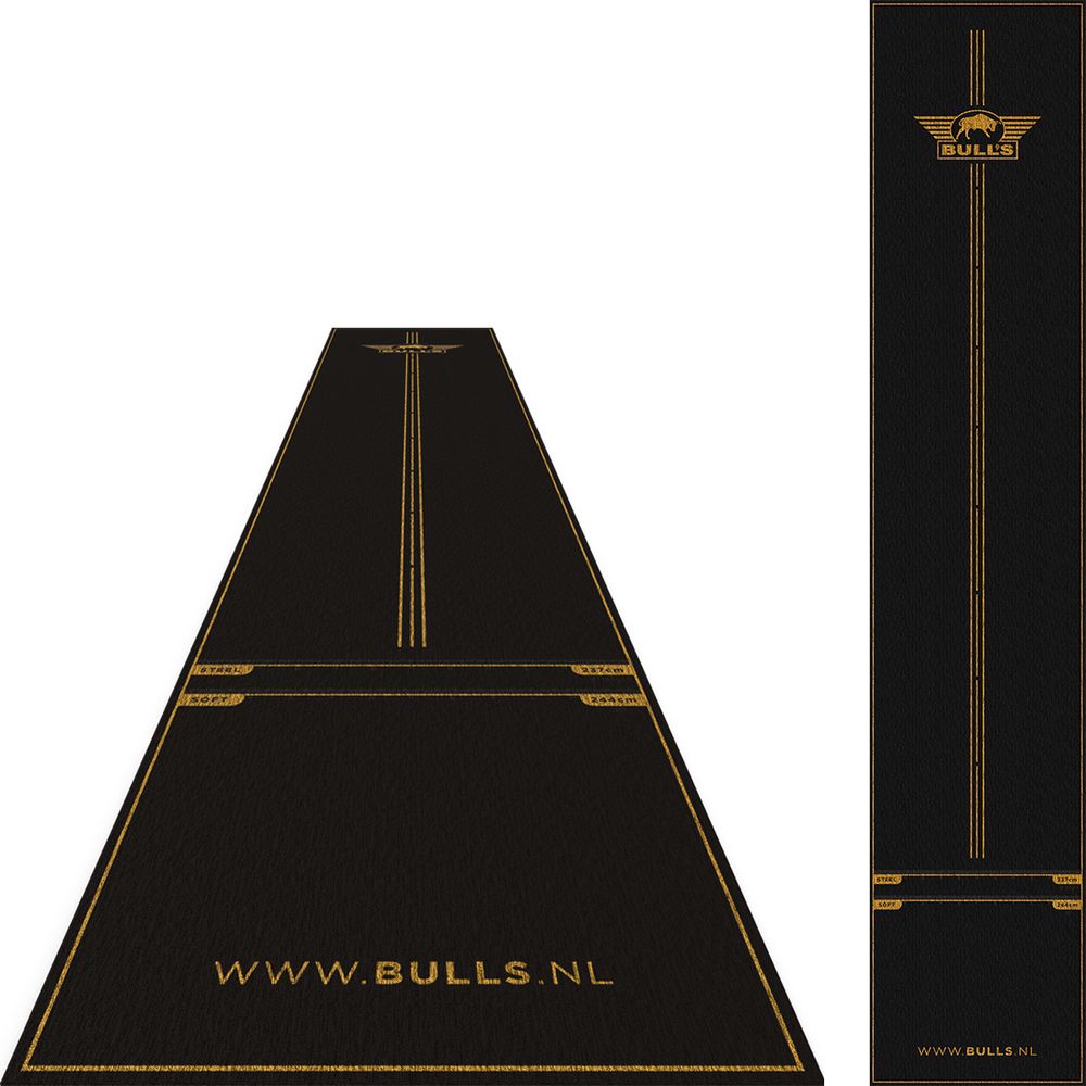 Podmetač za tablu Bull's Advantage sa startnom linijom 300x85cm, crno-narandžasti - Slika 2