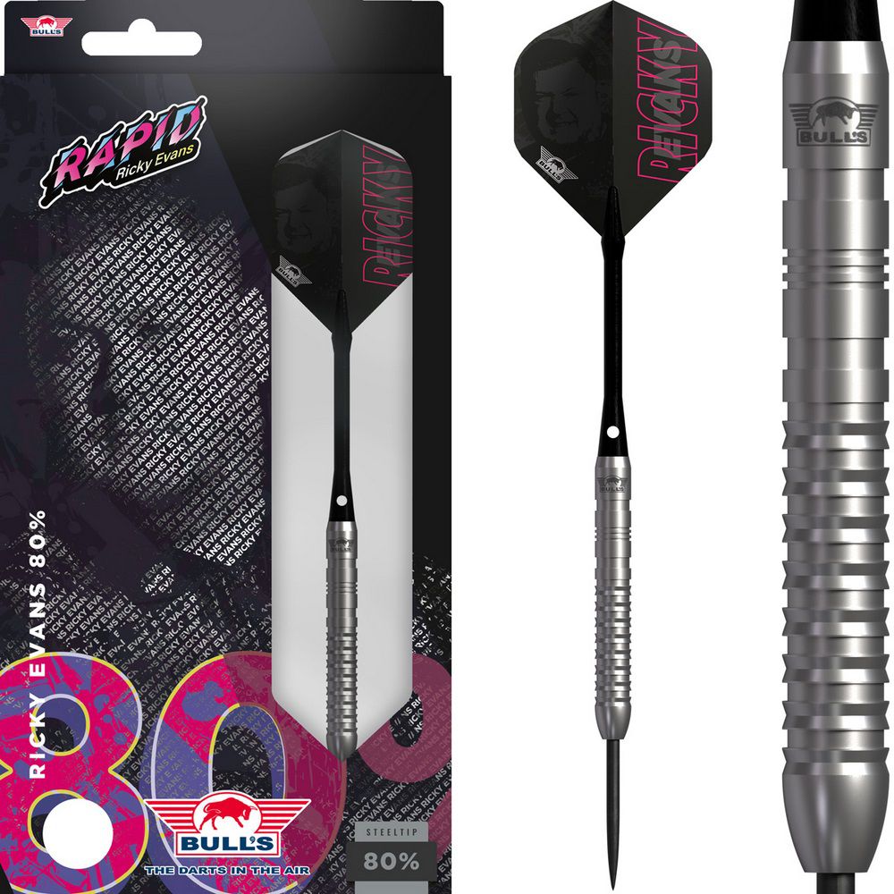 Set strelica steel Bull's Ricky Evans E2, 21g, 80% wolfram - Slika 4