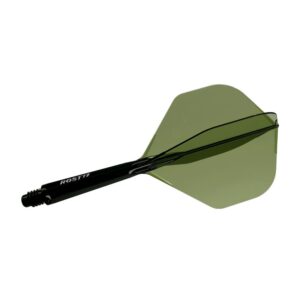 Pera i tela za strelice Cuesoul ROST 77 providno zelena, Big Standard Wing pera i intermediate tela