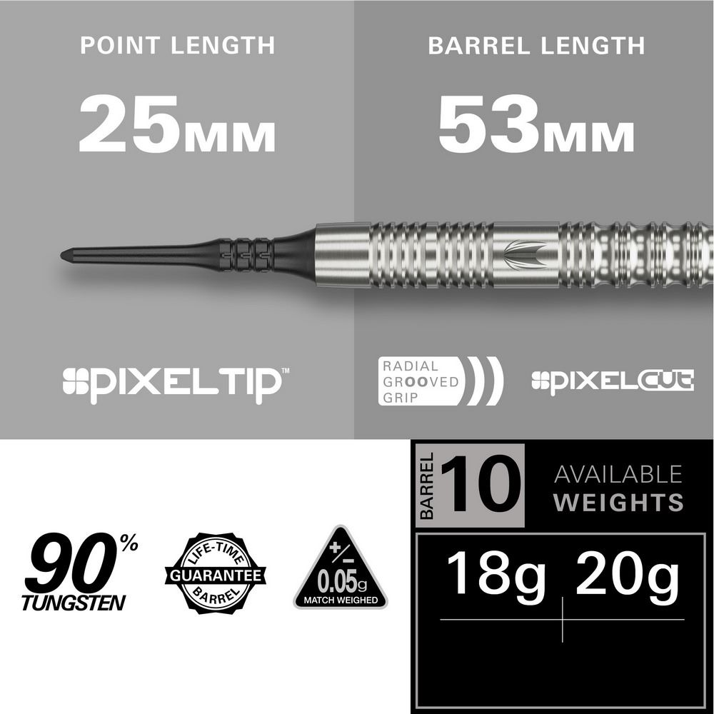 Set strelica soft Target Hydro 12 18g 90% wolfram - Slika 4