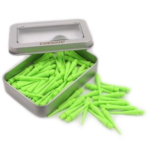 Plastični vrhovi za soft strelice Cuesoul lime zeleni, 32mm 100kom