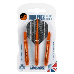 Set pikado tela+pera Harrows TWIN PACK narandžasta