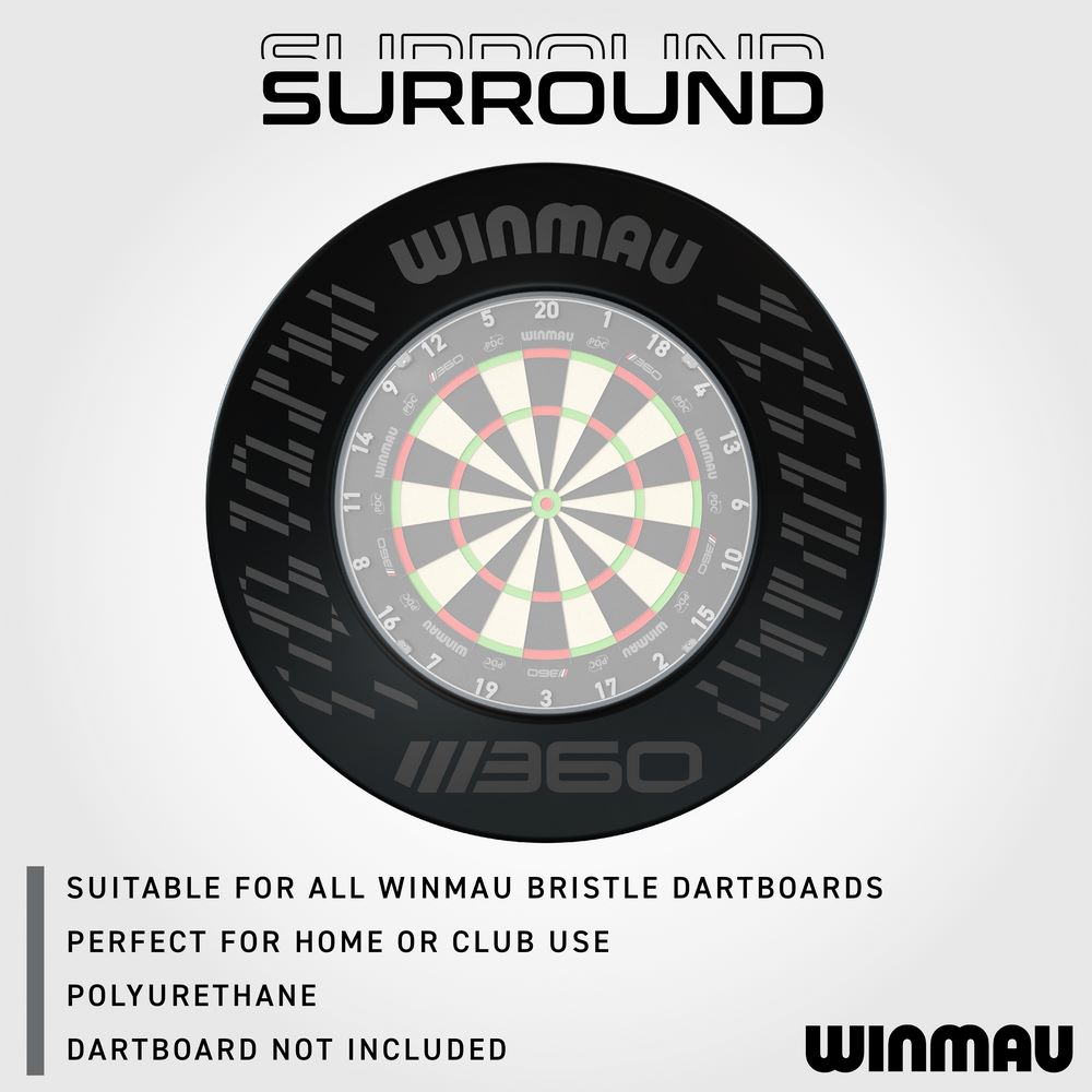 Okvir za pikado tablu Winmau Blade 360, crni - Slika 3