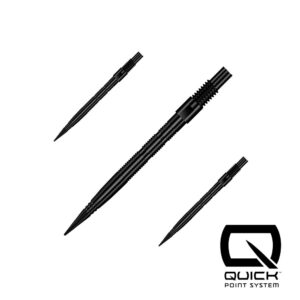 Vrhovi Harrows Quick Point Micro Grip crni, 26mm - 3kom