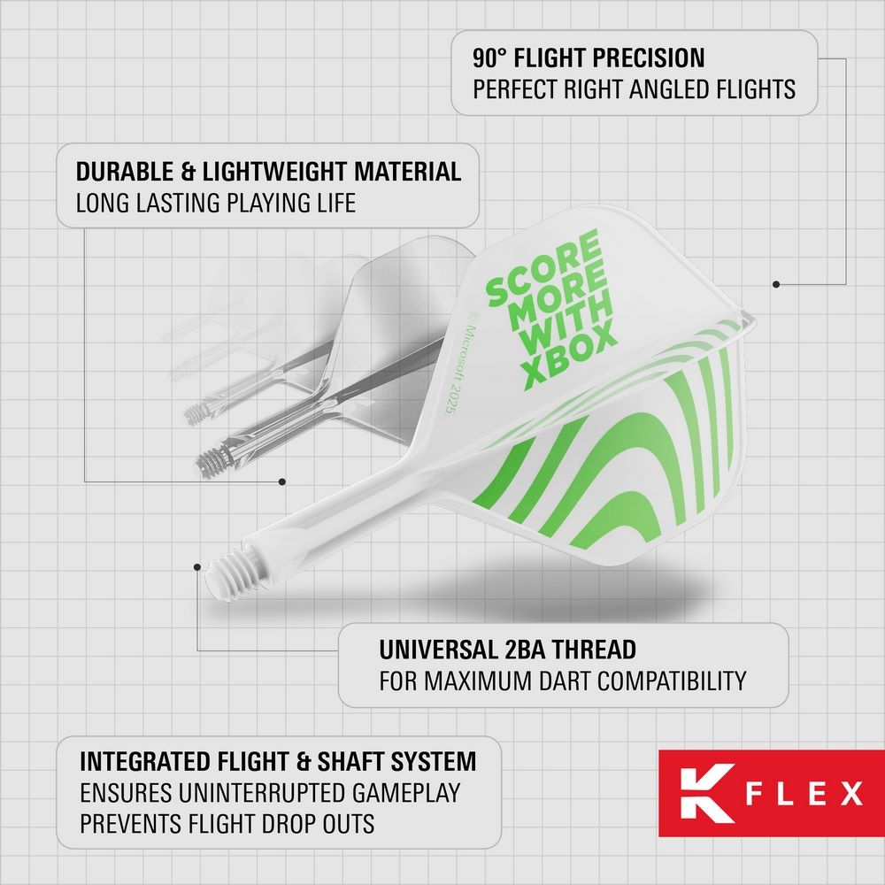 Pikado pera i tela Target Target XBOX K-Flex, No6 pera i medium tela - Slika 6
