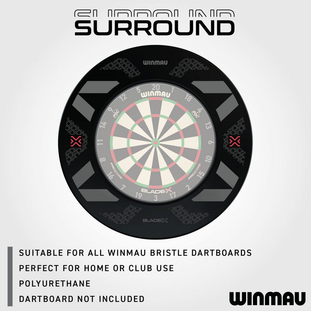 Okvir za pikado tablu Winmau Blade X crni - Slika 3