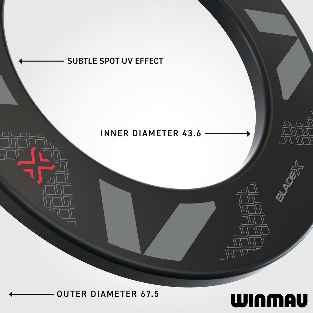 Okvir za pikado tablu Winmau Blade X crni - Slika 4