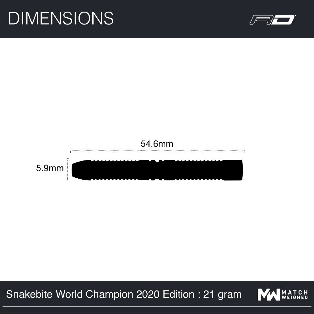 Pikado strelice RedDragon steel Peter Wright World Champion 2020, 21g, 90% wolfram - Slika 4
