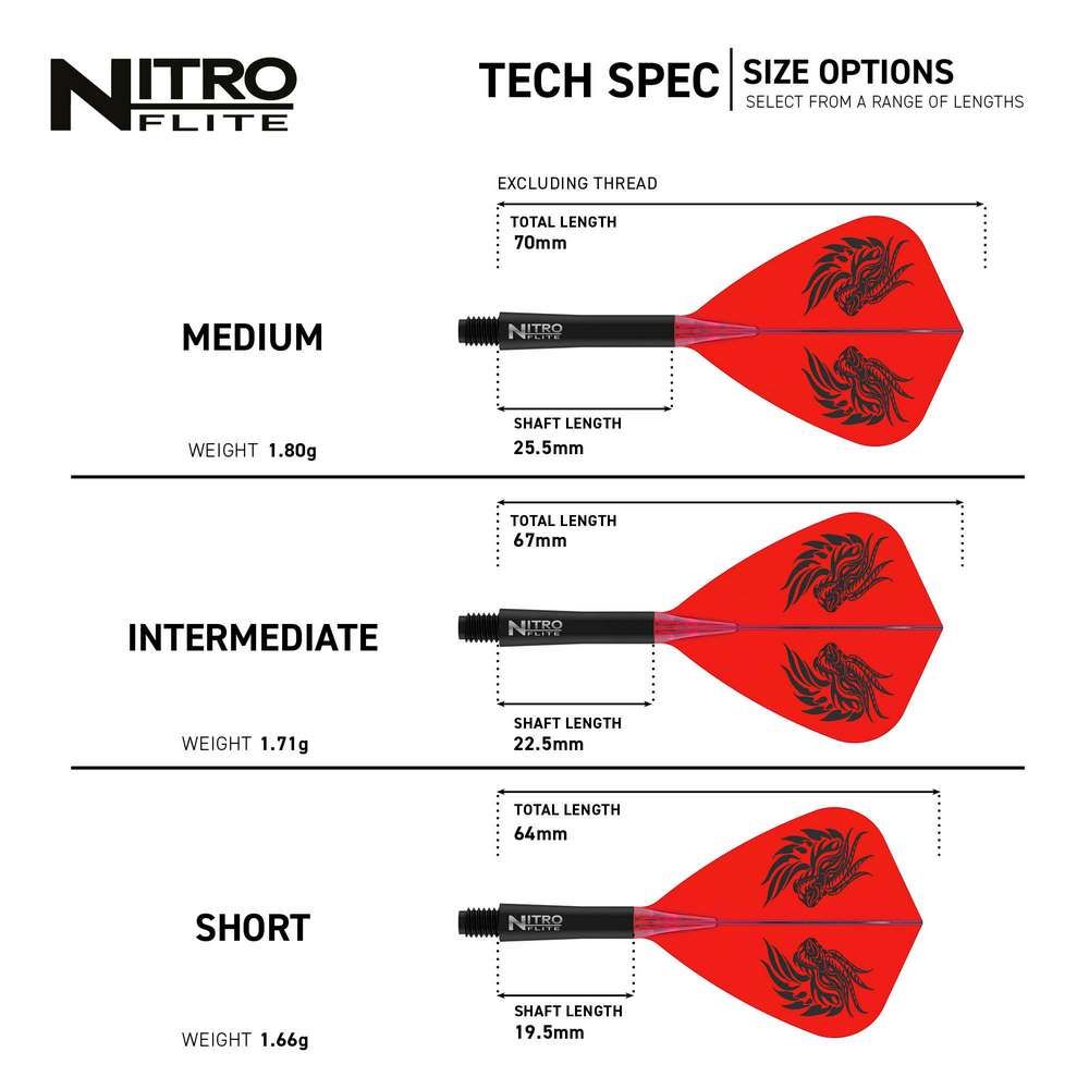 Integrisana pera i tela Red Dragon Nitro Flite Jonny Clayton, Kite pera i intermediate tela - Slika 7